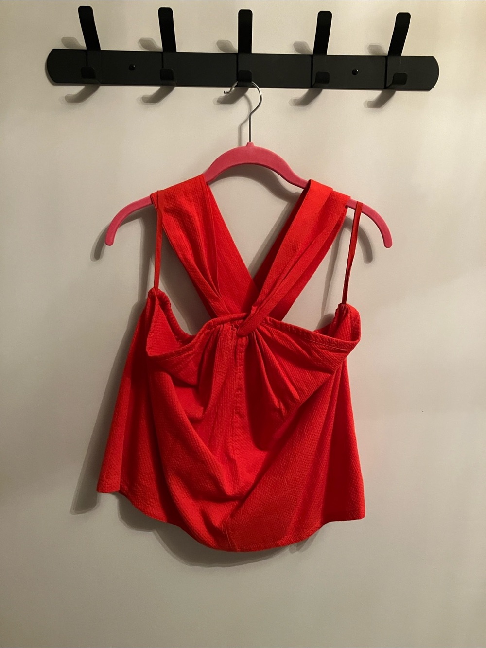 Faherty Red Twist Tank Top